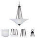 Aurora 2 Light 16 inch Oil Rubbed Bronze Invert Bowl Pendant Ceiling Light