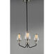 Goblet 3 Light 19 inch Black/Satin Nickel Mini Chandelier Ceiling Light in Black and Satin Nickel