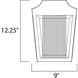 Villa LED 12.25 inch Anthracite Outdoor Wall Mount