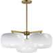 Glazed 3 Light 26.00 inch Chandelier