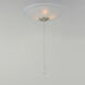 San Gabriel 3 Light Incandescent Satin Nickel Ceiling Fan Light Kit
