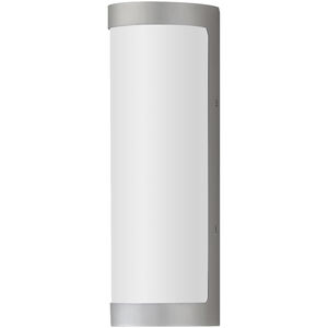 Halfpipe LED 15 inch Brushed Aluminum Outdoor Wall Mount