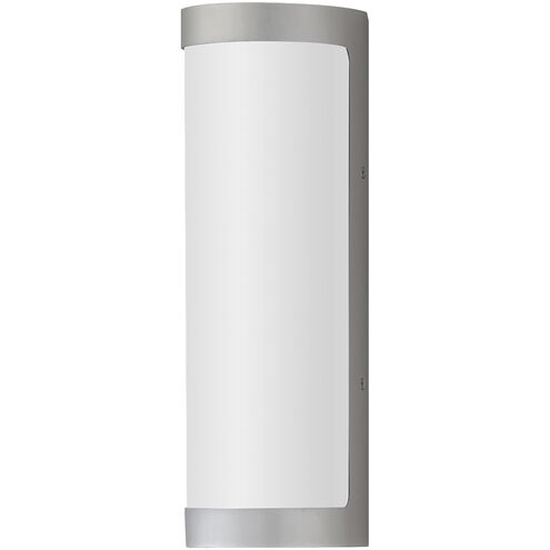 Halfpipe LED 15 inch Brushed Aluminum Outdoor Wall Mount