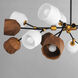 Akimbo LED 60.75 inch Dark Bronze and Antique Brass Multi-Light Pendant Ceiling Light