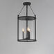 Belfry 3 Light 13 inch Black Outdoor Pendant in Clear