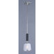Maritime 1 Light 7.5 inch Wenge and Polished Nickel Mini Pendant Ceiling Light