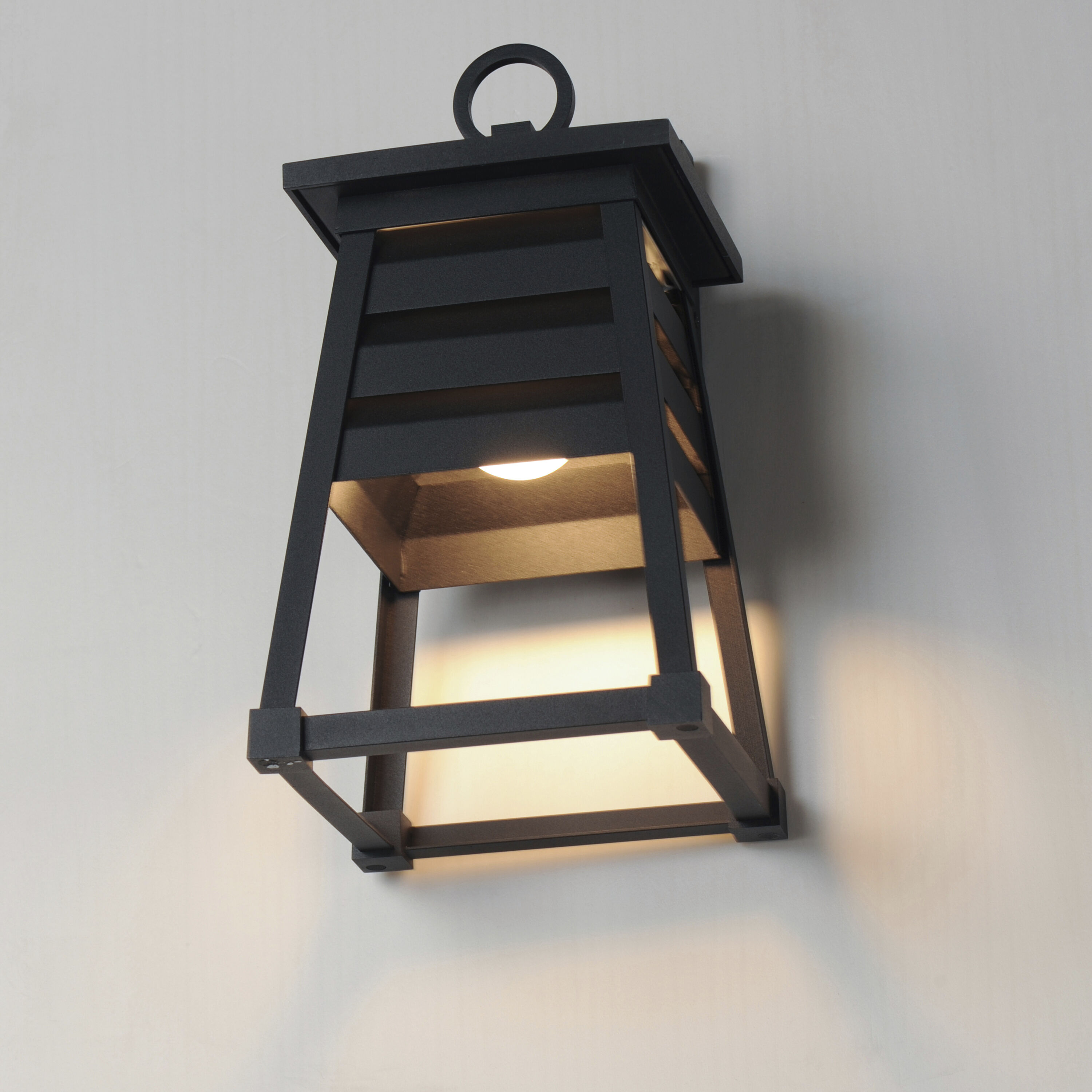 Shutters 1 Light 14 inch Black Outdoor Wall Mount