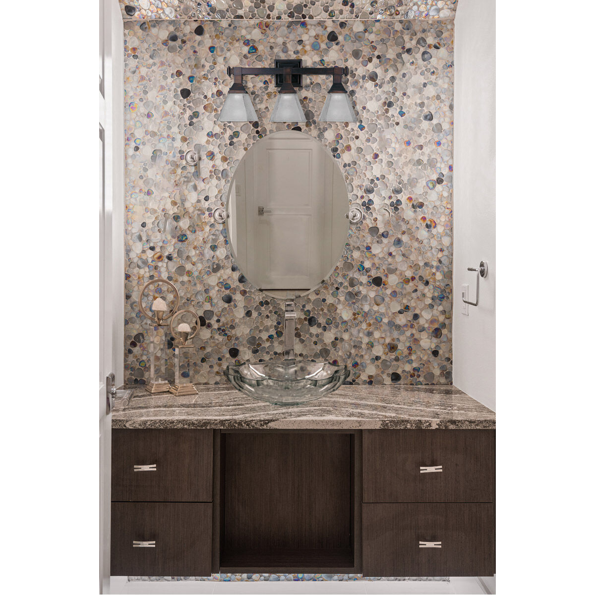 Brentwood 4 Light 28 inch Satin Nickel Bath Light Wall Light