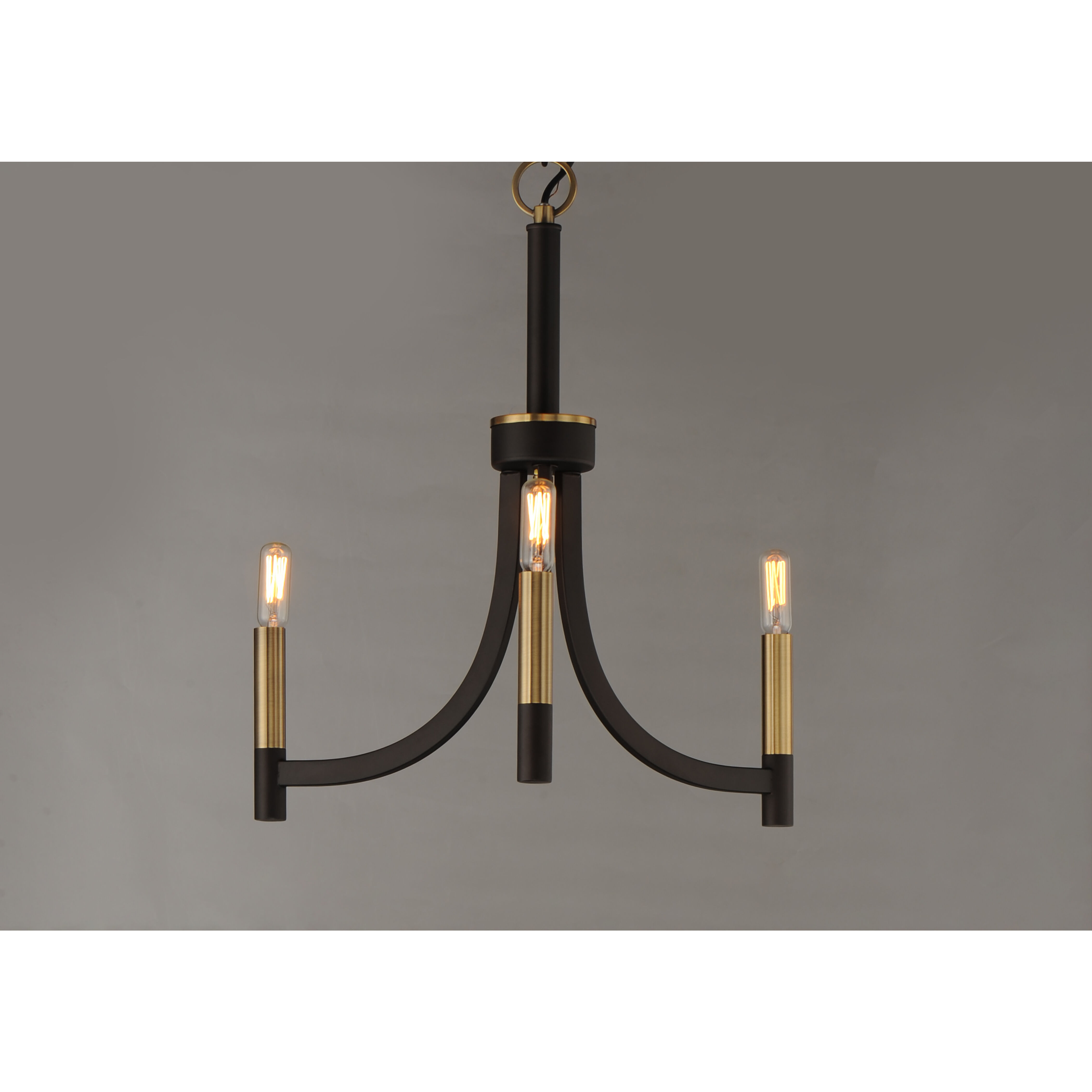 Lyndon 3 Light 20 inch Bronze/Antique Brass Chandelier Ceiling Light in Bronze and Antique Brass