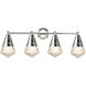 Hargreaves 4 Light 33.25 inch Polished Chrome Bath Vanity Wall Light