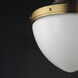 Conrad 1 Light 15 inch Satin Nickel / Satin Brass Single Pendant Ceiling Light