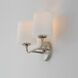 Bristol 2 Light 13 inch Satin Nickel Wall Sconce Wall Light