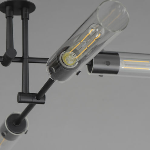 Equilibrium LED 36 inch Black Semi-Flush Mount Ceiling Light