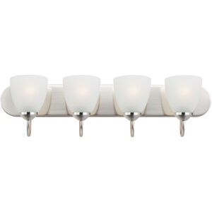 Axis 4 Light 30 inch Satin Nickel Bath Vanity Wall Light