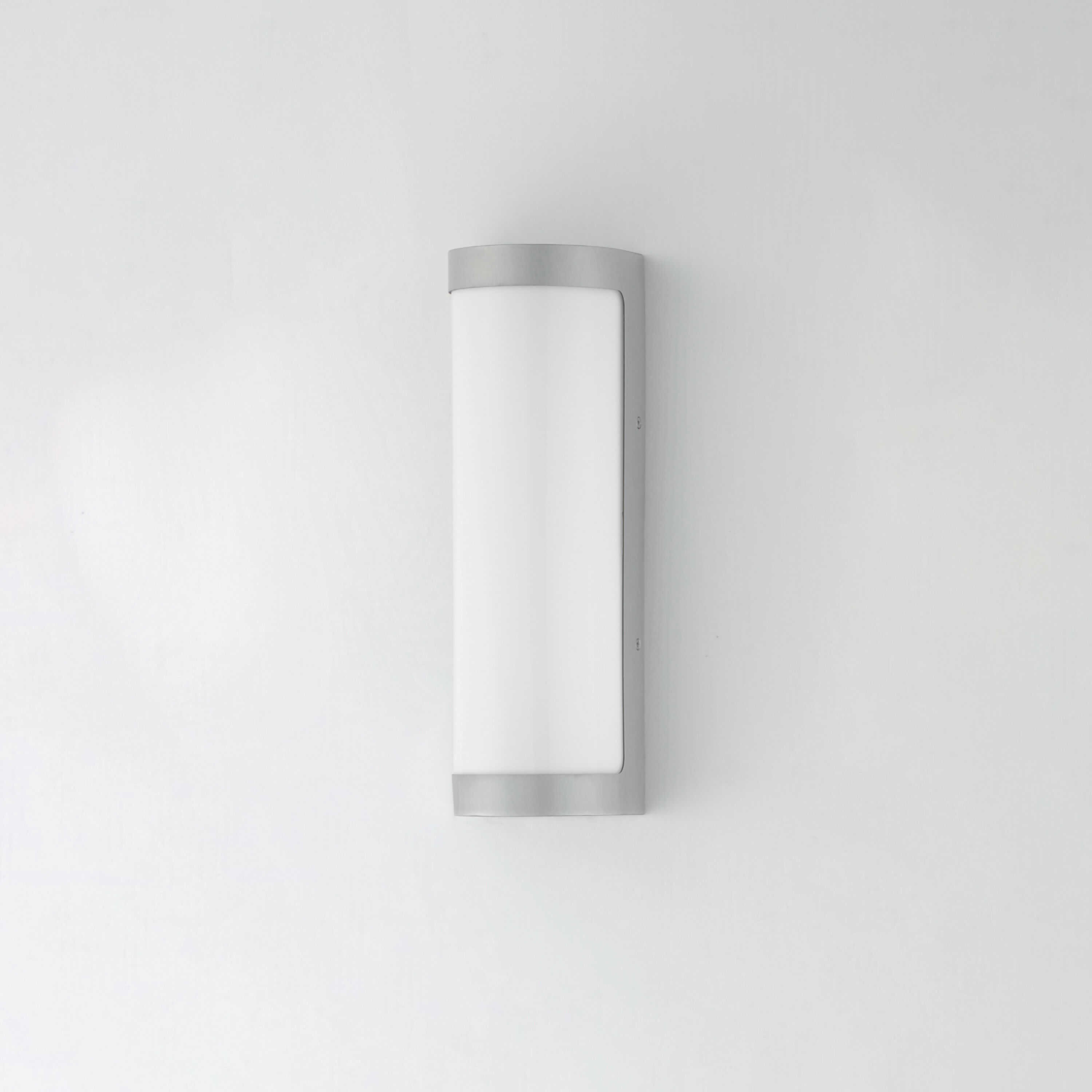 Halfpipe LED 15 inch Brushed Aluminum Outdoor Wall Mount