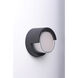 Eyebrow LED 6.75 inch Black Outdoor Wall Mount