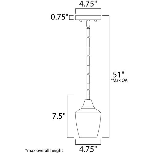 Goblet LED 5 inch Oil Rubbed Bronze Mini Pendant Ceiling Light in Bronze and Antique Brass