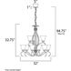 Basix 9 Light 32 inch Satin Nickel Multi-Tier Chandelier Ceiling Light in Frosted