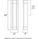 Moon Ray LED 24 inch Satin Nickel Outdoor Wall Mount