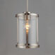 Sentinel 1 Light 6.75 inch Satin Nickel Single Pendant Ceiling Light
