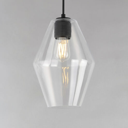 Geode 1 Light 8.7 inch Black Mini Pendant Ceiling Light