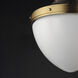 Conrad 1 Light 15 inch Satin Nickel and Satin Brass Single Pendant Ceiling Light