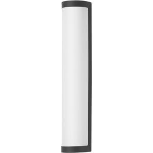 Halfpipe LED 26 inch Black Outdoor Wall Mount