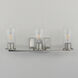 Livingston 3 Light 23 inch Satin Nickel Bath Vanity Wall Light