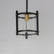 Capitol 1 Light 9.5 inch Black and Antique Brass Single Pendant Ceiling Light