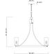 Livingston 6 Light 30 inch Satin Nickel Chandelier Ceiling Light