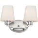 Shelter 2 Light 13.00 inch Bathroom Vanity Light