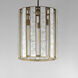 Miramar 3 Light 15 inch Capiz and Natural Aged Brass Entry Foyer Pendant Ceiling Light