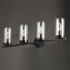 Sentinel 4 Light 30 inch Black Bath Vanity Wall Light