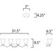 Vital 4 Light 31.5 inch Oil Rubbed Bronze Bath Vanity Wall Light