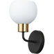 Coraline 1 Light 6 inch Bronze and Satin Brass Wall Sconce Wall Light in Bronze/Satin Brass