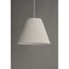 Woven 1 Light 14.5 inch White Single Pendant Ceiling Light