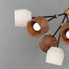 Akimbo LED 40.75 inch Dark Bronze and Antique Brass Multi-Light Pendant Ceiling Light