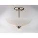 Taylor 2 Light 13 inch Satin Nickel Semi-Flush Mount Ceiling Light