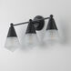 Hargreaves 3 Light 24 inch Black Bath Vanity Wall Light