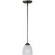 Stefan 1 Light 5 inch Oil Rubbed Bronze Mini Pendant Ceiling Light