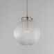 Kasbah 1 Light 11.75 inch Satin Nickel Single Pendant Ceiling Light