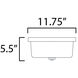 Fuller 2 Light 11.75 inch Black Flush Mount Ceiling Light in White