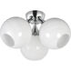 Neve 3 Light 18.75 inch Polished Chrome Semi-Flush Mount Ceiling Light