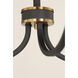 Charlton 3 Light 20 inch Black/Antique Brass Chandelier Ceiling Light