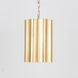 Allegra 1 Light 9.5 inch Weathered Brass Mini Pendant Ceiling Light