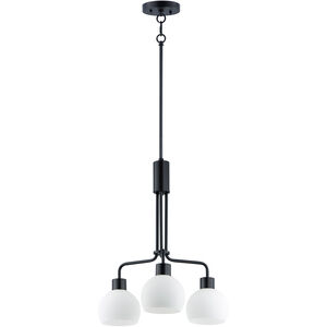 Coraline 3 Light 21 inch Black Chandelier Ceiling Light