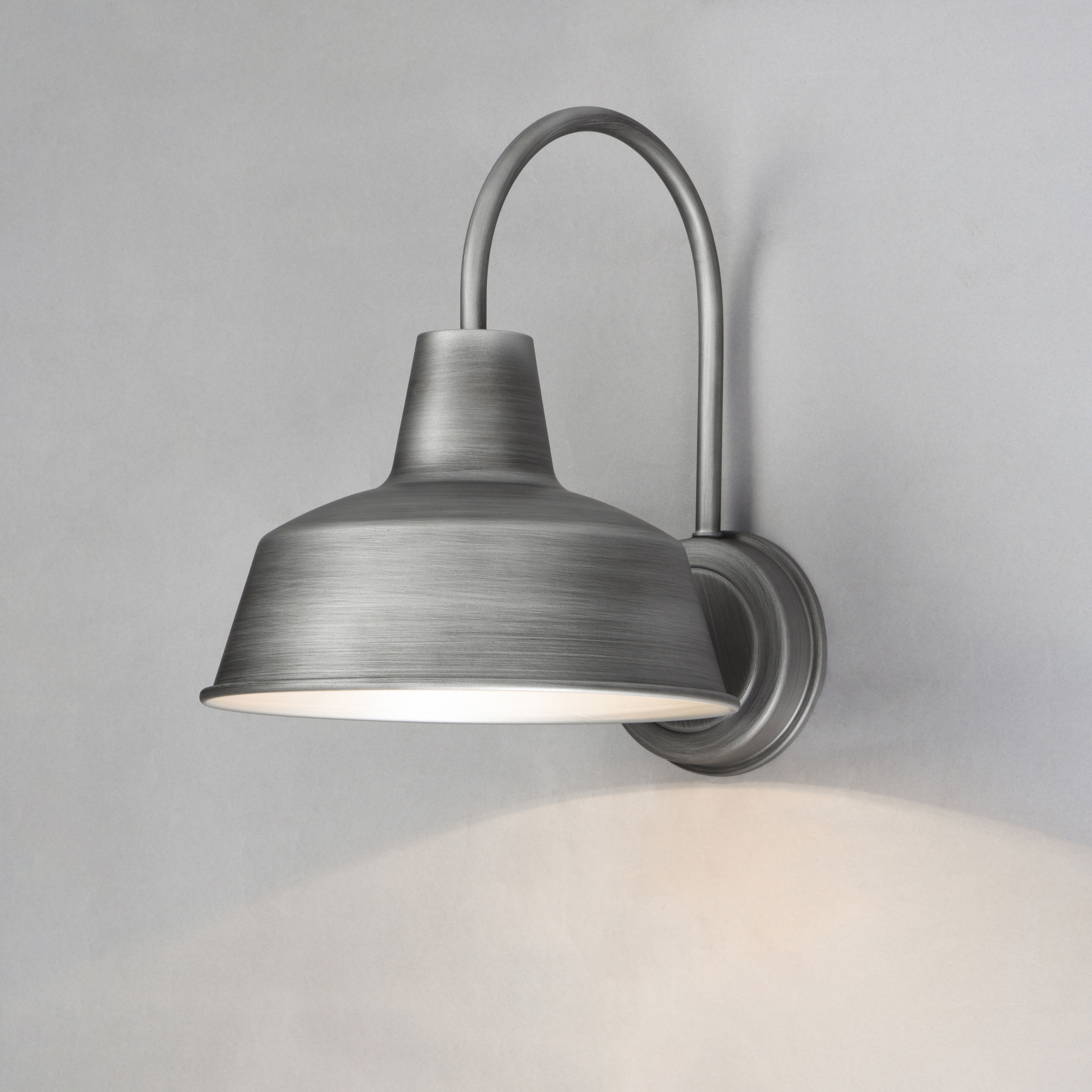Pier M 1 Light 13 inch Weathered Zinc Outdoor Wall Mount