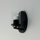 Corona 1 Light 4.5 inch Black Bath Vanity Wall Light in Clear