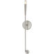Vela 1 Light 5 inch Satin Nickel Wall Sconce Wall Light