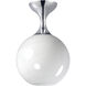 Neve 1 Light 9 inch Polished Chrome Semi-Flush Mount Ceiling Light